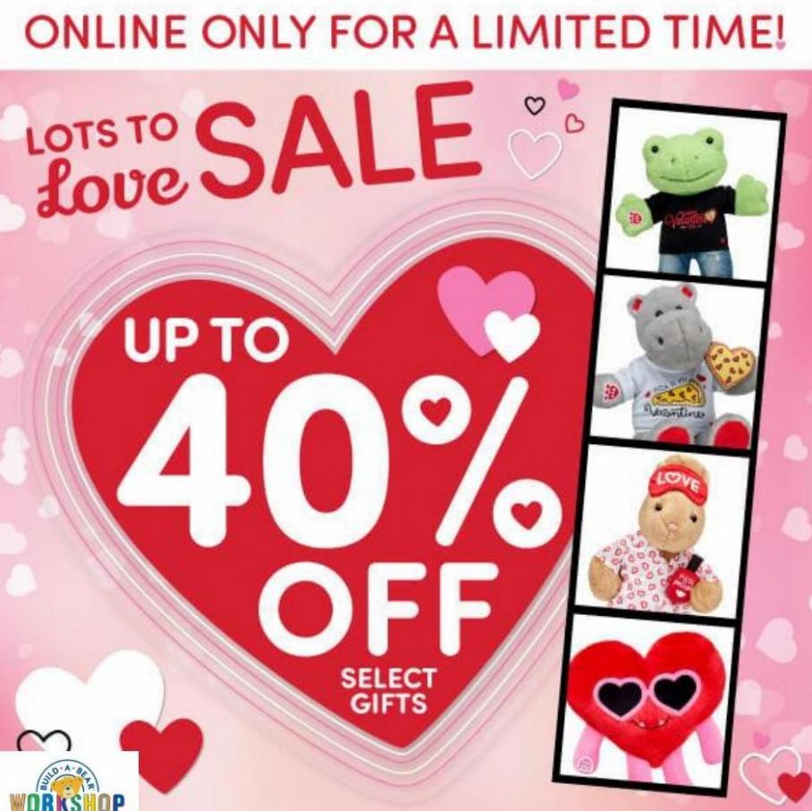 Lots To Love Sale. Build a Bear (2022-01-23-2022-01-23)