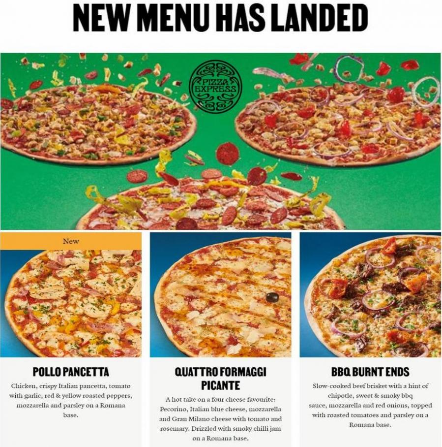 New Menu has Landed. Pizza Express (2022-06-30-2022-06-30)