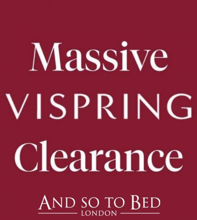 Massive Vispring Clearance. And So To Bed (2022-01-31-2022-01-31)