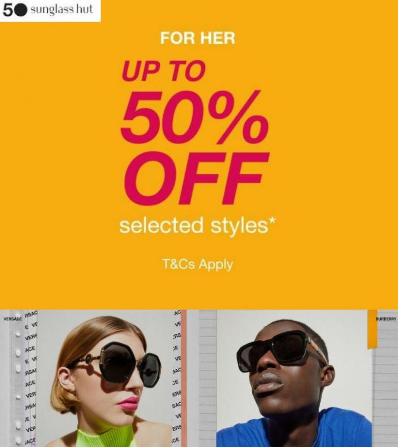 Offers Up To 50% Off. Sunglass Hut (2022-02-01-2022-02-01)