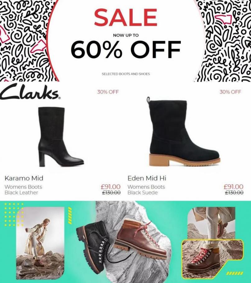 Offers Up To 60%. Clarks (2022-01-09-2022-01-09)