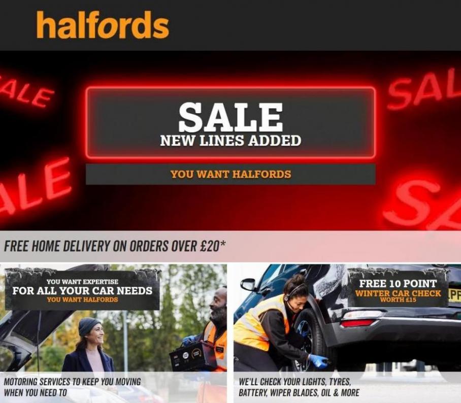 Special Offers. Halfords (2022-01-09-2022-01-09)