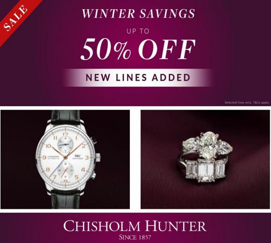 Winter Savings up to 50% Off. Chisholm Hunter (2022-02-10-2022-02-10)