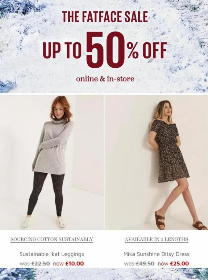 The Fat Face Sale Up to 50% Off. Fat Face (2022-01-13-2022-01-13)