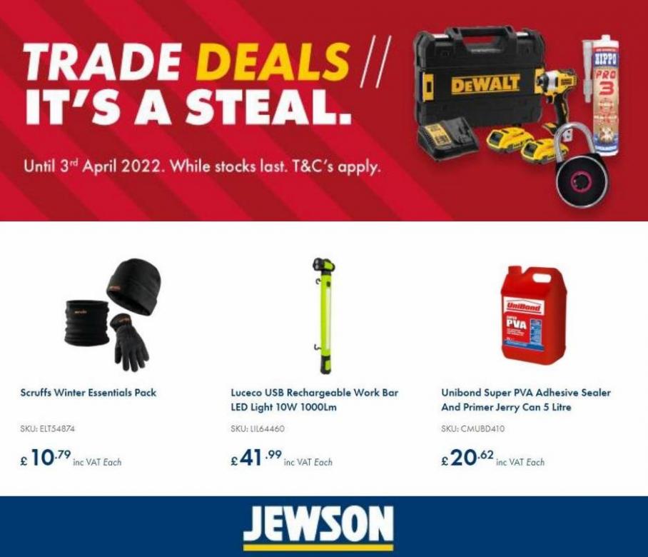Trade Deals. Jewson (2022-04-03-2022-04-03)