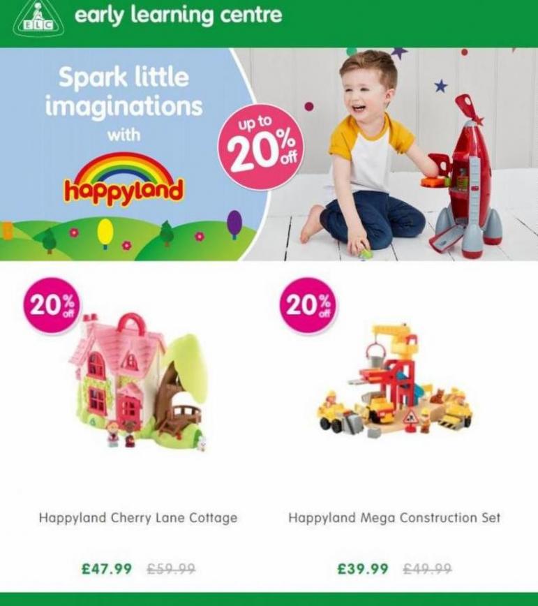 Happyland Up To 20% Off. Early Learning Centre (2022-03-06-2022-03-06)