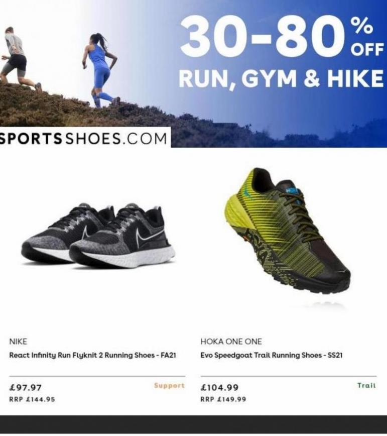 30-80% Off Run, Gyn & Hike. Sports Shoes (2022-03-09-2022-03-09)
