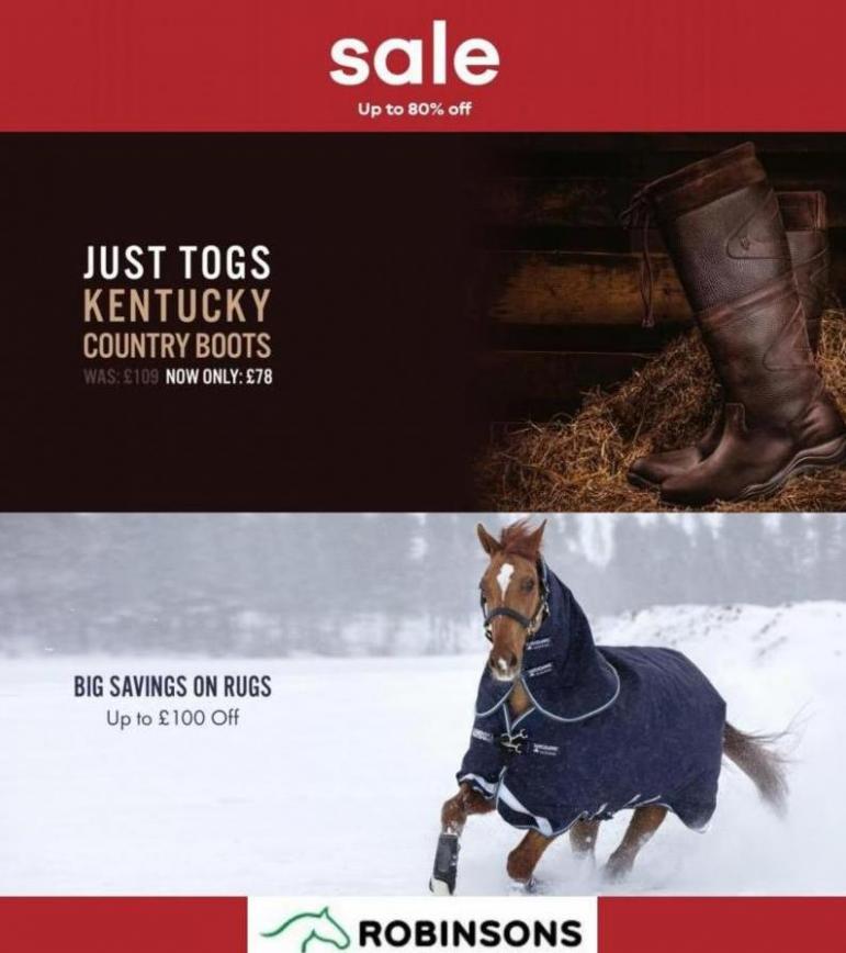 Sale Up To 80% Off. Robinsons Equestrian (2022-02-23-2022-02-23)