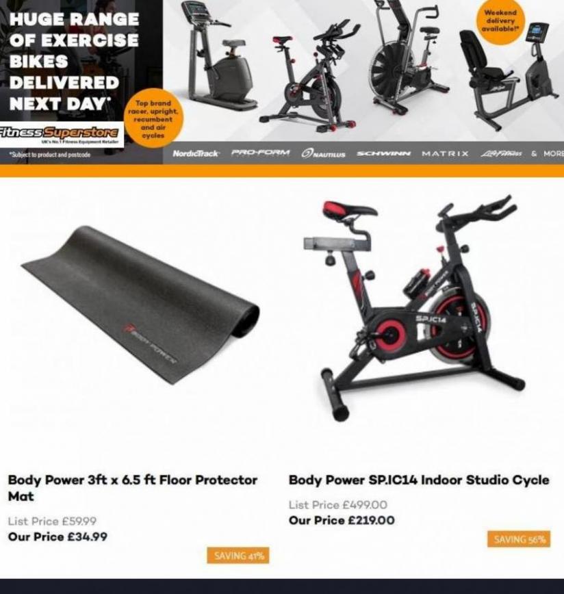 Excercise Bike Sale. Fitness Superstore (2022-02-24-2022-02-24)