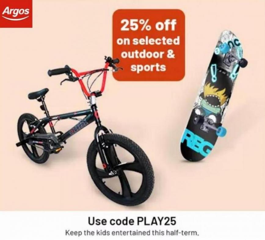 25% Off On Outdoor Toys And Sports. Argos (2022-02-28-2022-02-28)