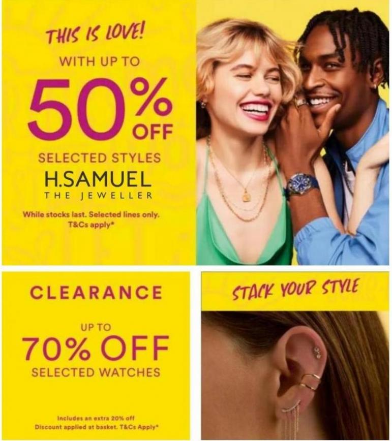 Offers Up To 50%. H. Samuel (2022-02-21-2022-02-21)
