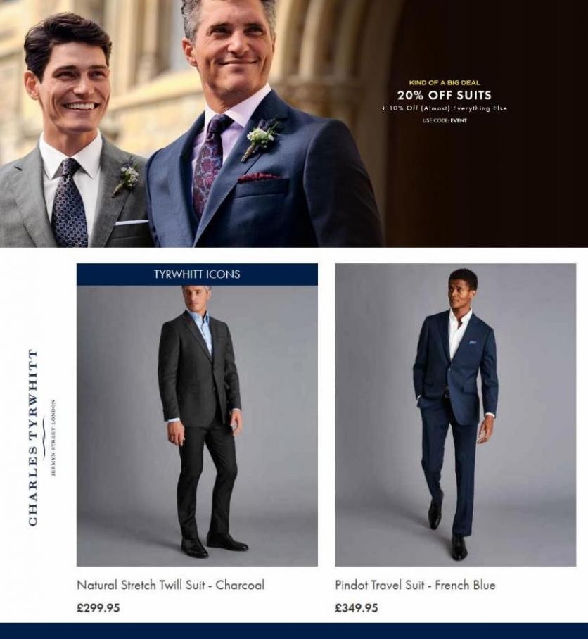 20% Off Suits. Charles Tyrwhitt (2022-03-30-2022-03-30)