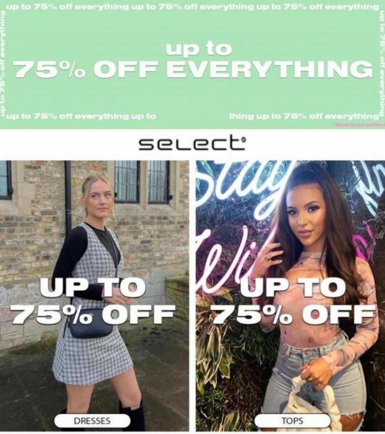 Up To 75% Off Everything. Select (2022-03-20-2022-03-20)