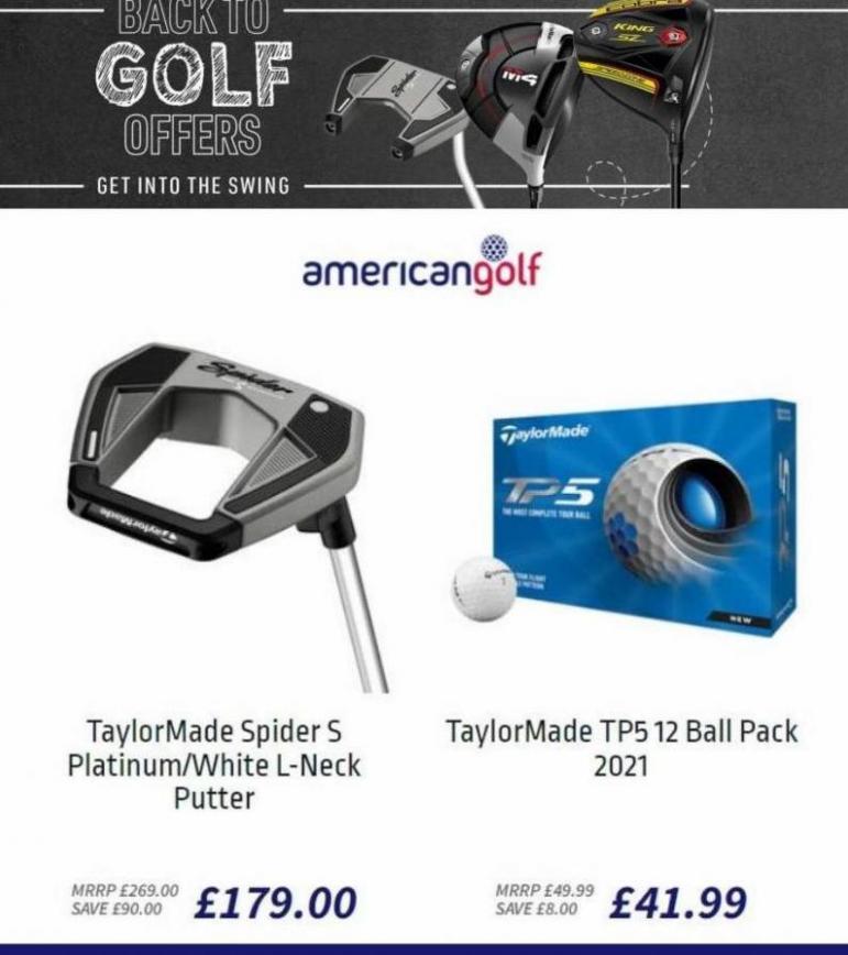 Back To Golf Offers. American Golf (2022-03-22-2022-03-22)