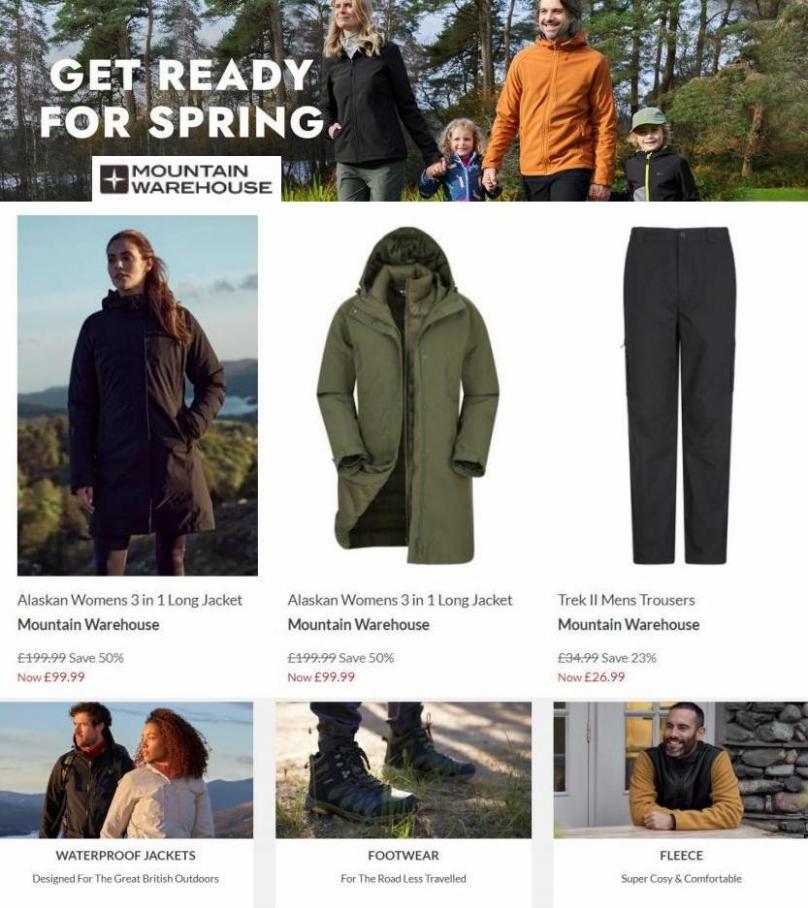Get Ready For Spring. Mountain Warehouse (2022-03-30-2022-03-30)