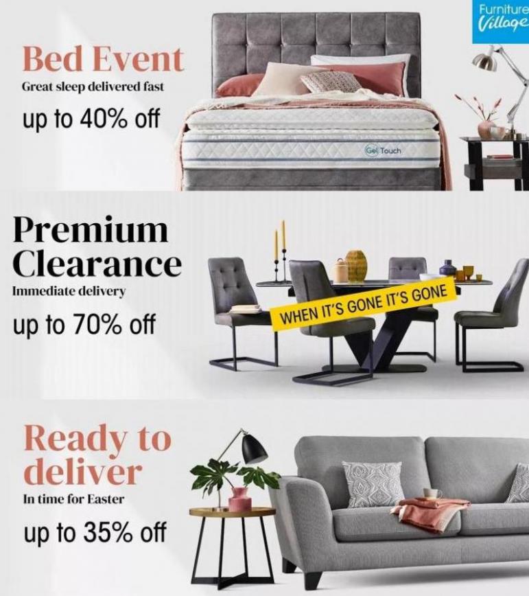 Bed Event - Up To 40% Off. Furniture Village (2022-03-20-2022-03-20)