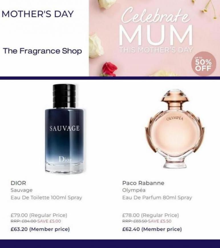 Mothers Day - Up to 50% Off. The Fragrance Shop (2022-03-14-2022-03-14)