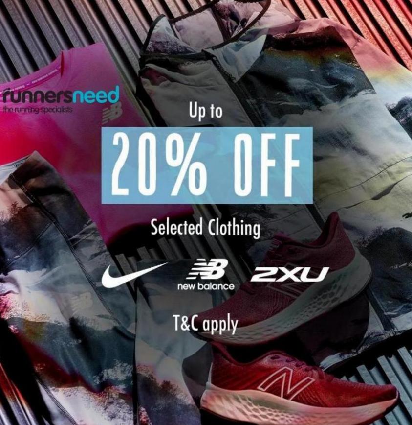 Up To 20% Off Selected Clothing. Runners Need (2022-03-13-2022-03-13)