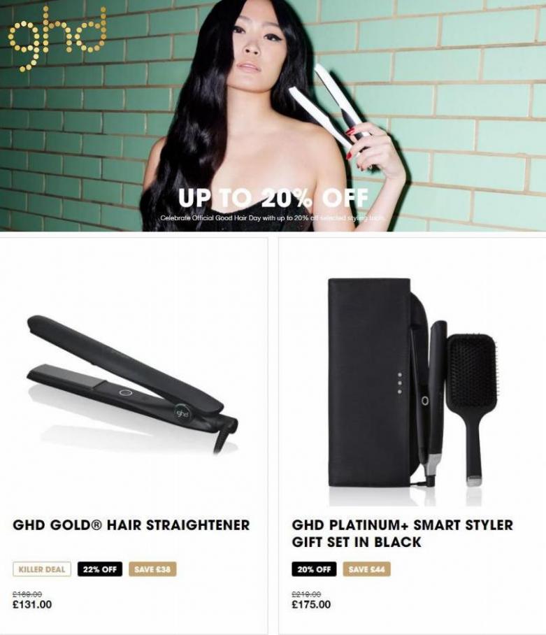 Offers Up To 20% Off. GHD (2022-03-31-2022-03-31)