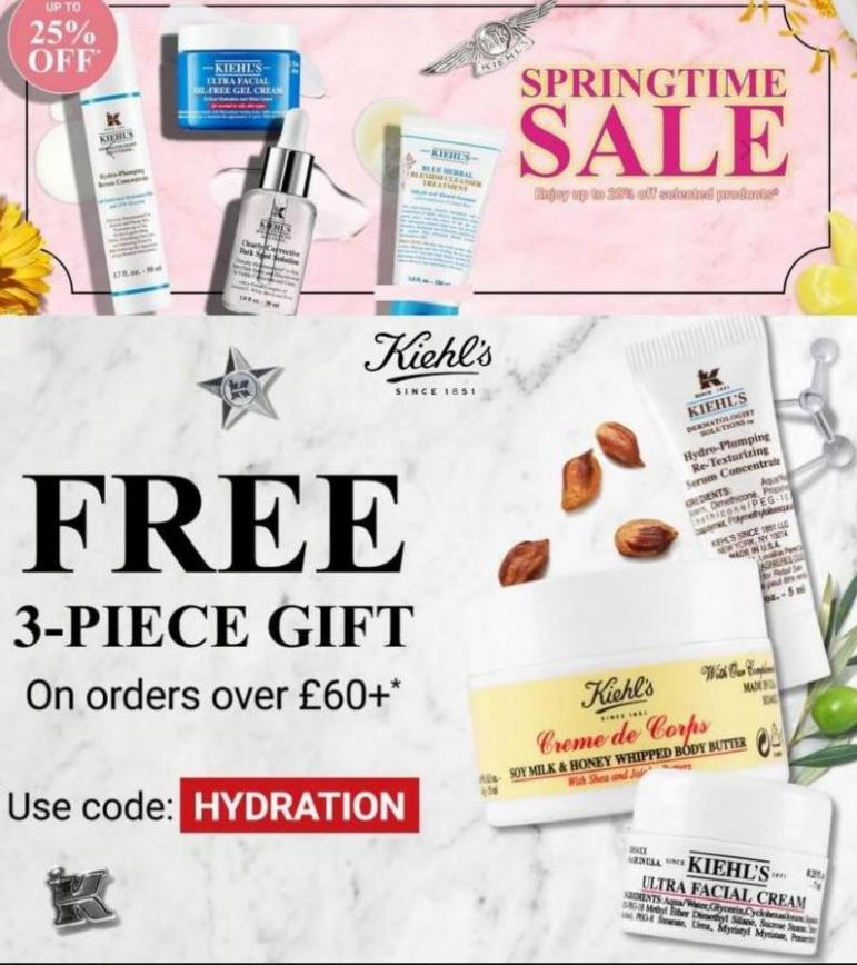 Spring Sale - Up To 25% Off. Kiehl's (2022-03-17-2022-03-17)