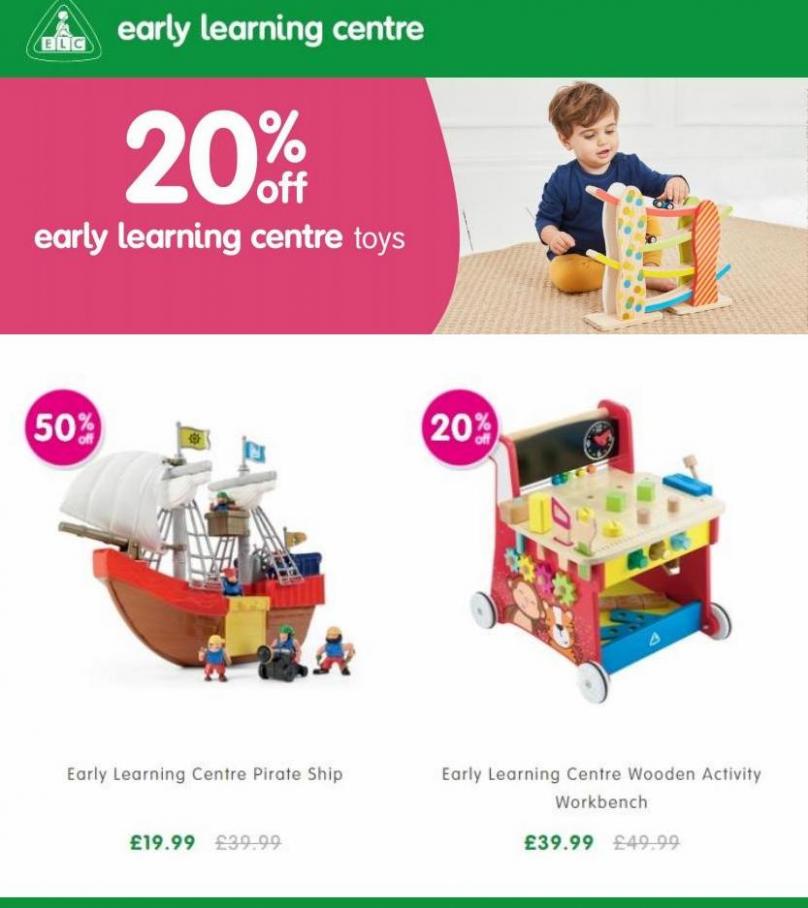 20% Off Early Learning Centre Toys. Early Learning Centre (2022-04-10-2022-04-10)