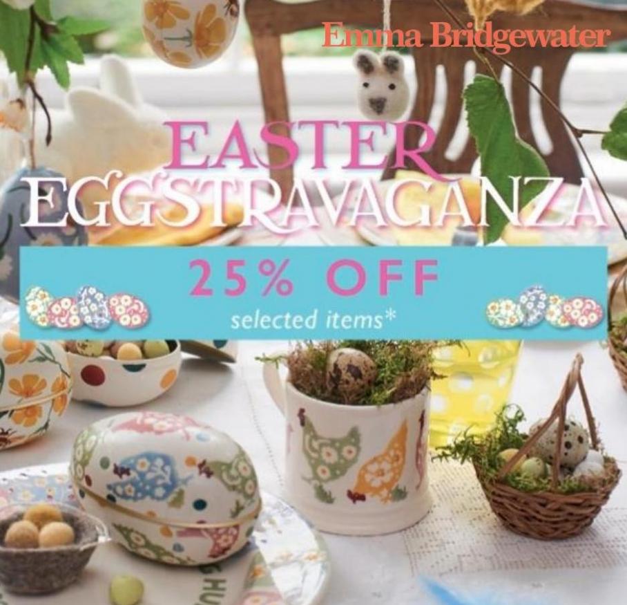 Easter Eggstravaganza - 25% Off Offers. Emma Bridgewater (2022-04-18-2022-04-18)