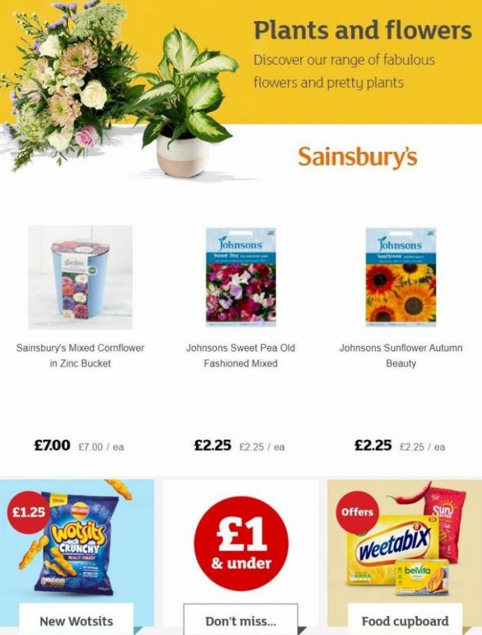 Plants And Flowers Offers. Sainsbury's (2022-04-12-2022-04-12)