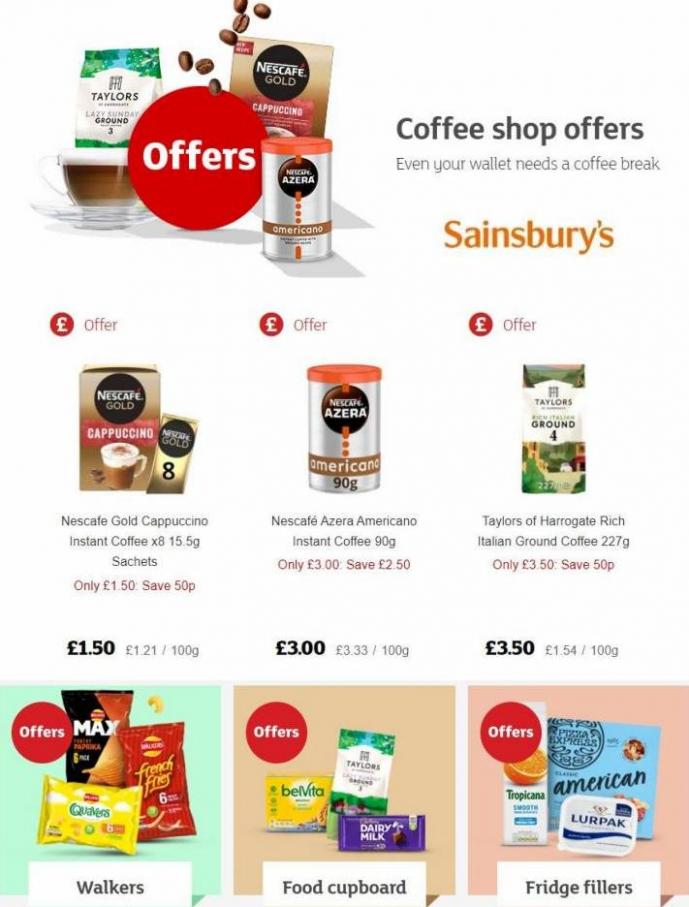 Coffee Shop Offers. Sainsbury's (2022-05-01-2022-05-01)