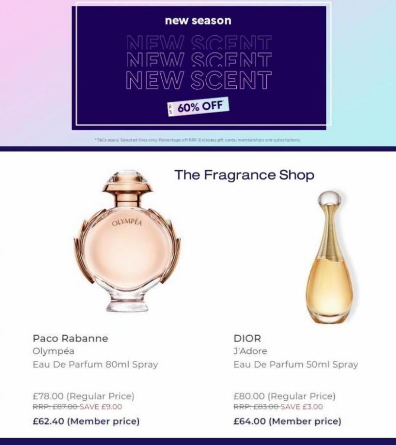 New Season New Scent Up To 60% Off. The Fragrance Shop (2022-04-10-2022-04-10)