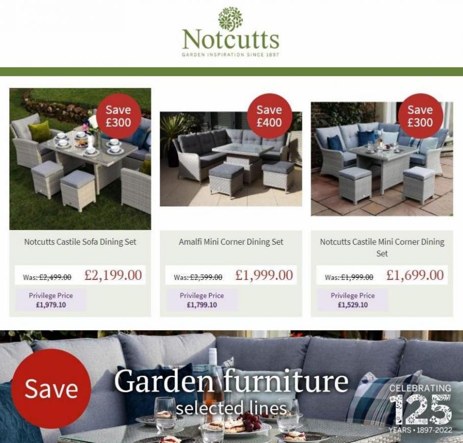 Garden Furniture Offers. Notcutts Garden Centre (2022-04-05-2022-04-05)