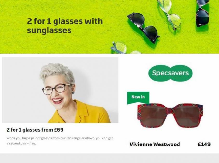 2 For 1 Sunglasses. Specsavers (2022-04-25-2022-04-25)