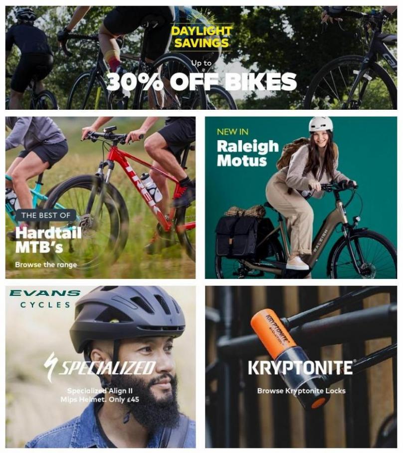 Daylight Savings - Up To 30% Off Bikes. Evans Cycles (2022-04-04-2022-04-04)