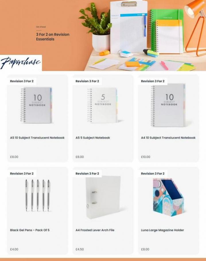 3 For 2 Revision Event. Paperchase (2022-04-03-2022-04-03)
