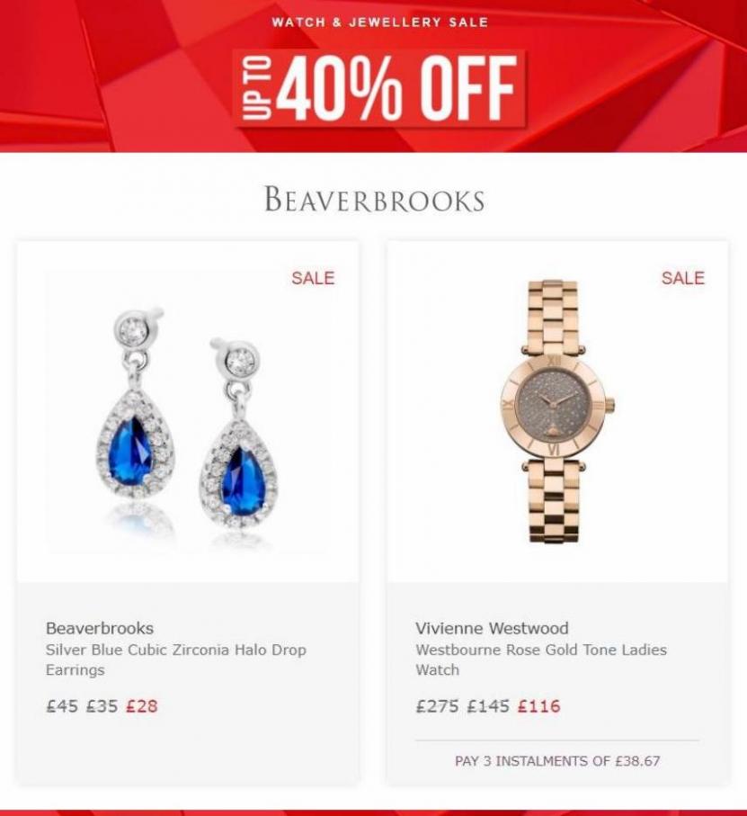 Up To 40% Off Watch & Jewellery. Beaverbrooks (2022-05-03-2022-05-03)