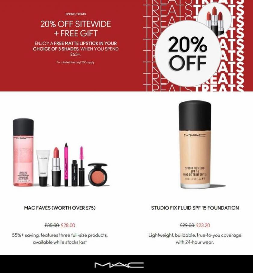 20% Off Offers. MAC Cosmetics (2022-05-05-2022-05-05)