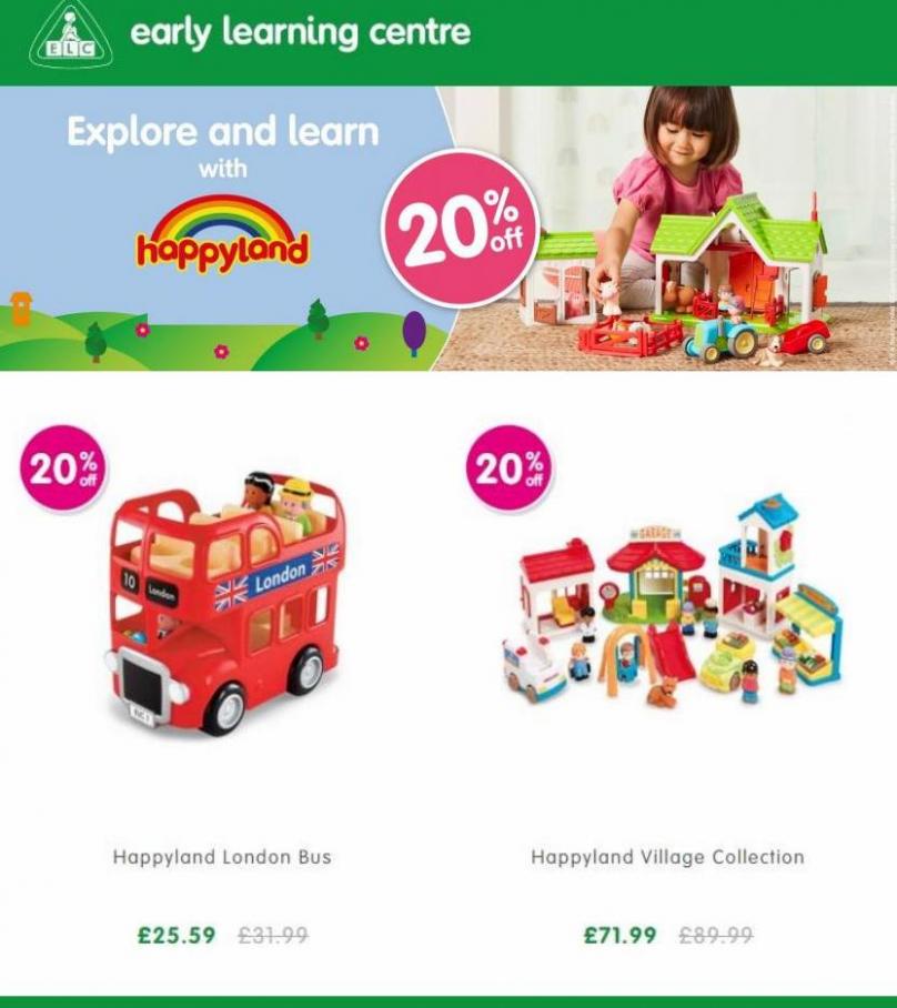 Happyland 20% Off. Early Learning Centre (2022-05-10-2022-05-10)