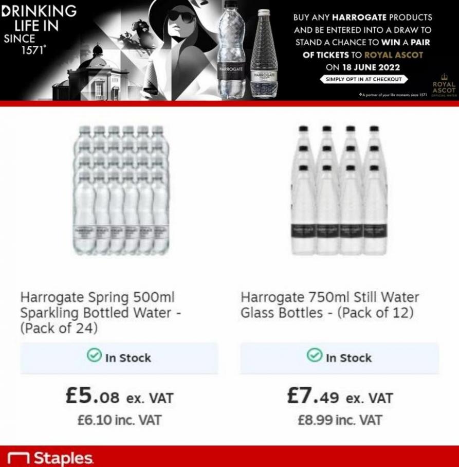 Harrogate Spring Water. Staples (2022-05-31-2022-05-31)