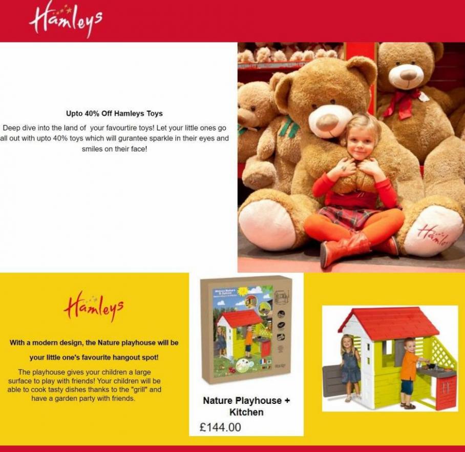 Up to 40% off Hamleys® Toys. Hamleys (2022-05-10-2022-05-10)