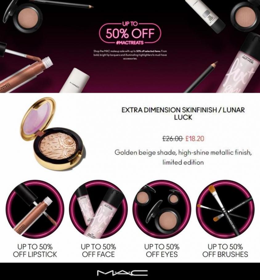 Up To 50% Off Sale. MAC Cosmetics (2022-05-12-2022-05-12)