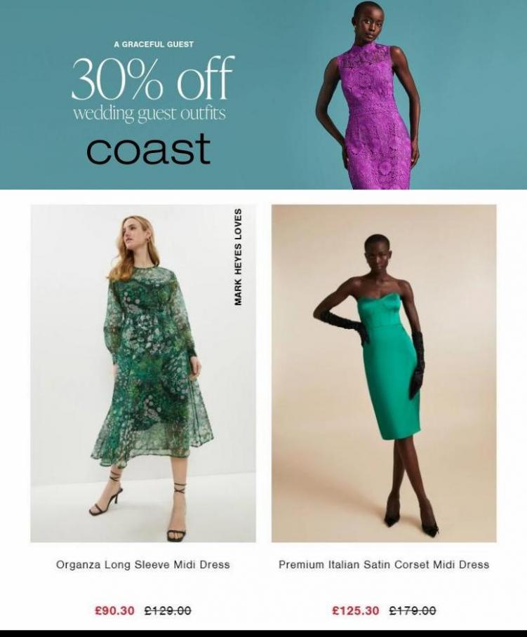 30% Off Wedding Guest Outfits. Coast (2022-05-16-2022-05-16)