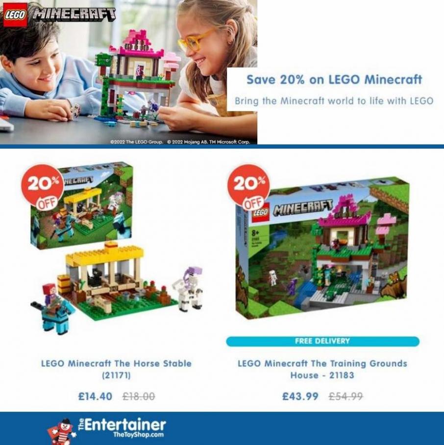 20% Off LEGO Minecraft. The Entertainer (2022-05-12-2022-05-12)