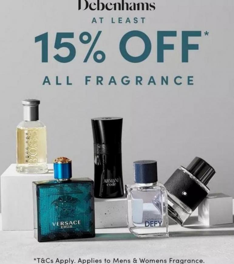 At Least 15% Off All Fragrance. Debenhams (2022-06-19-2022-06-19)