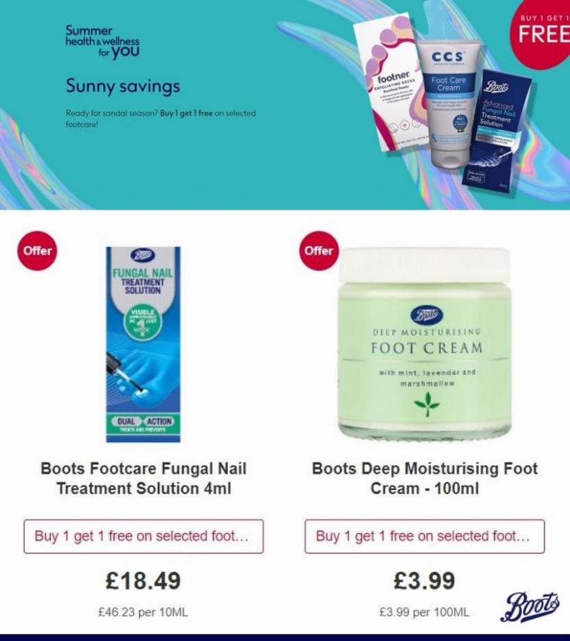 Buy 1 Get 1 Free On Selected Footcare. Boots (2022-06-08-2022-06-08)