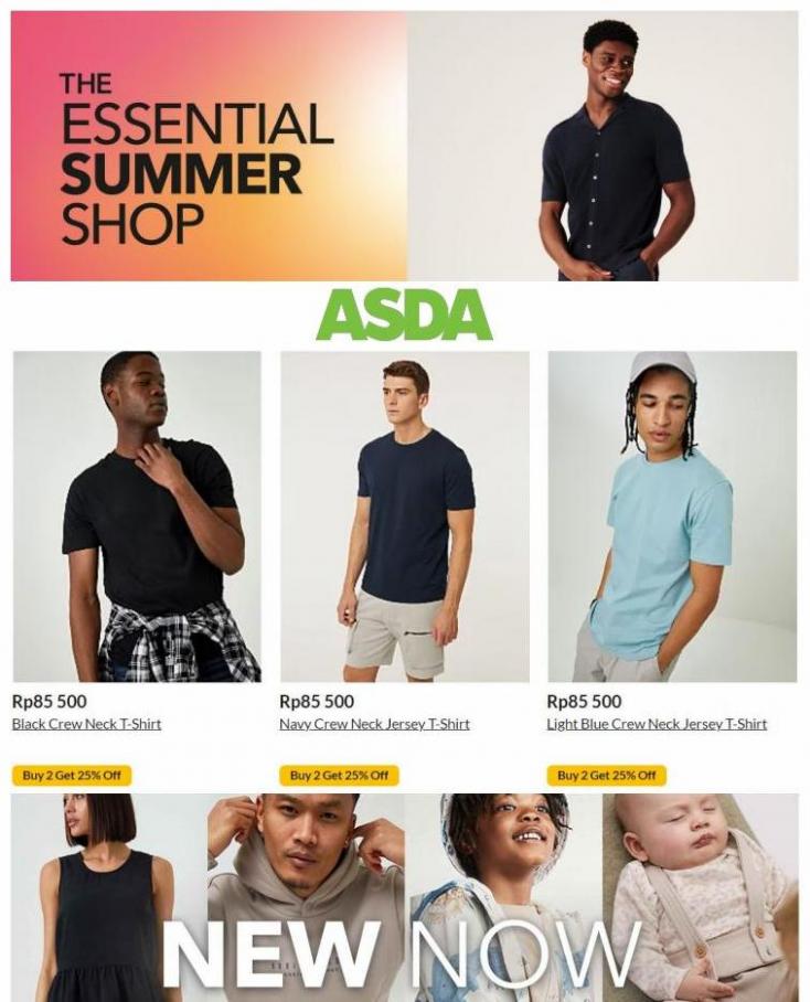 The Essential Summer shop for mens: Tops Buy 2 Get 25% Off. Asda (2022-06-27-2022-06-27)