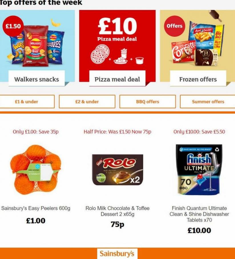 Top offers of the week. Sainsbury's (2022-07-26-2022-07-26)