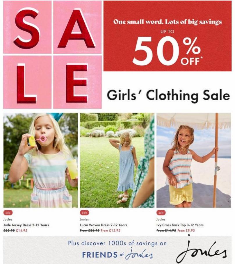 Girls’ Clothing Sale. Joules (2022-07-05-2022-07-05)