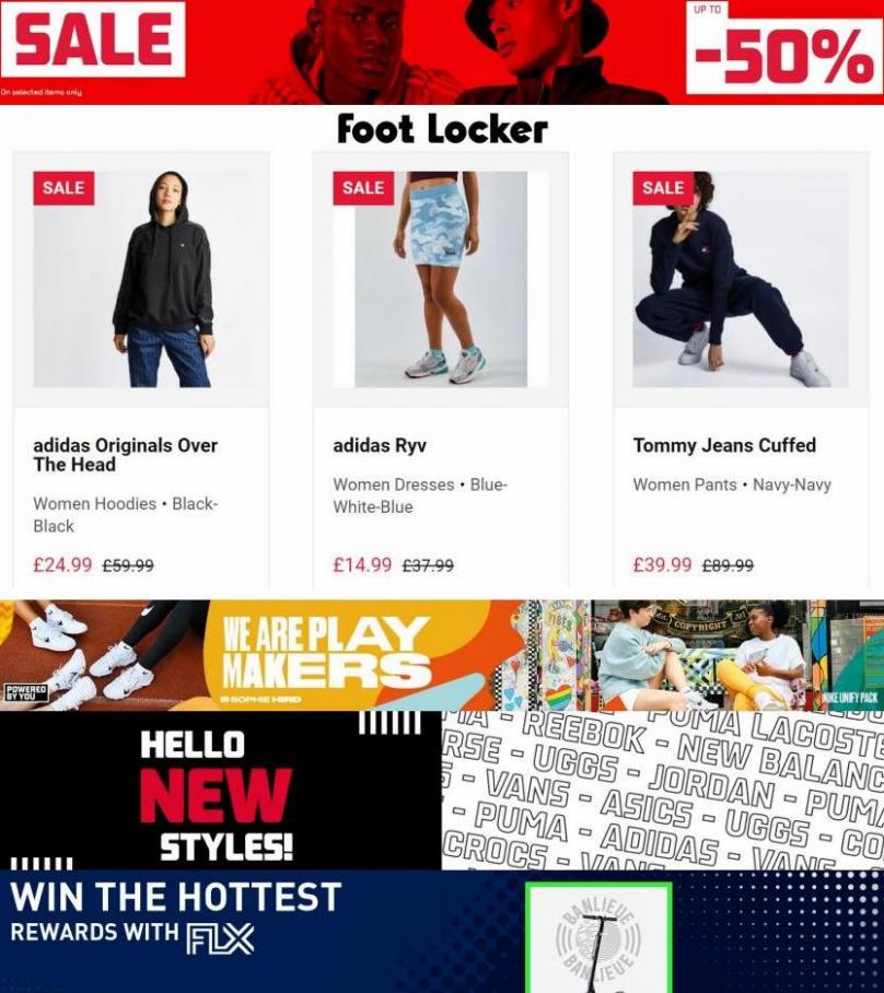 Sale Up to -50% off. Foot Locker (2022-07-05-2022-07-05)