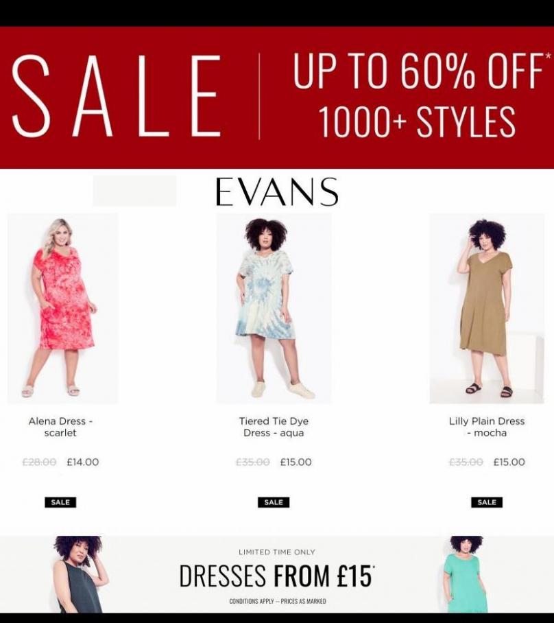 Sale up to 60% off. Evans (2022-07-17-2022-07-17)