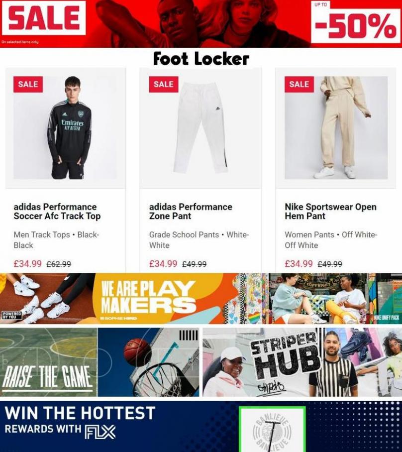 Sale Up to -50% off. Foot Locker (2022-07-13-2022-07-13)