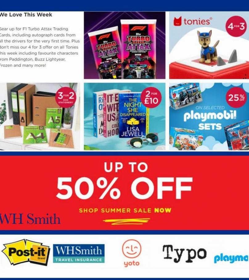 Toys Summer Sale up to -50% off. WHSmith (2022-07-07-2022-07-07)
